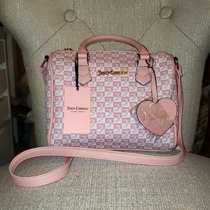 Juicy Couture geo pink diamond bowler